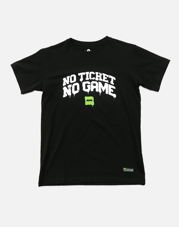 T-shirt Persebaya Wani No Ticket No Game - Black