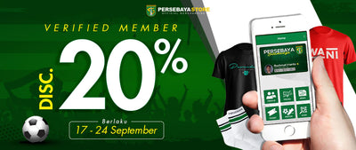 Diskon 20% Khusus Member Persebaya Selamanya