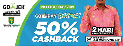 GO-PAY Payday Cashback 50% | 28 Feb - 1 Maret 2019