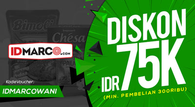 Diskon Rp 75ribu untuk Produk Grosir di IDMarco.com