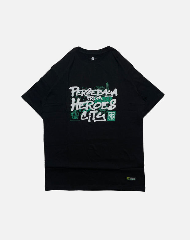 T-shirt Persebaya From Heroes City - Black