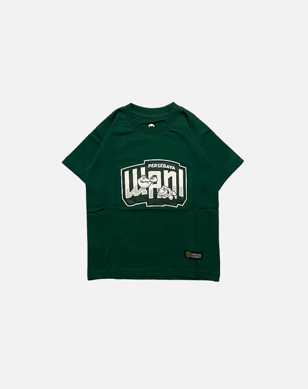T-shirt Persebaya Wani Typograph KIDS - Green