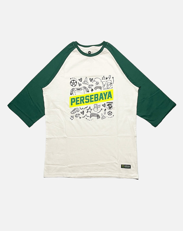 T-shirt Persebaya Atmosfer 1927 Raglan - White