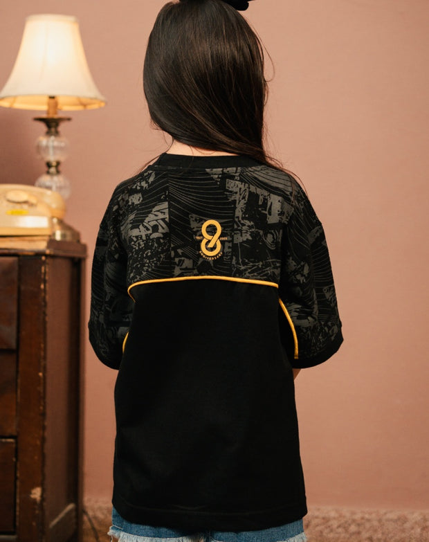 T-shirt Kids Persebaya Anniversary 98TH Oversize - Black
