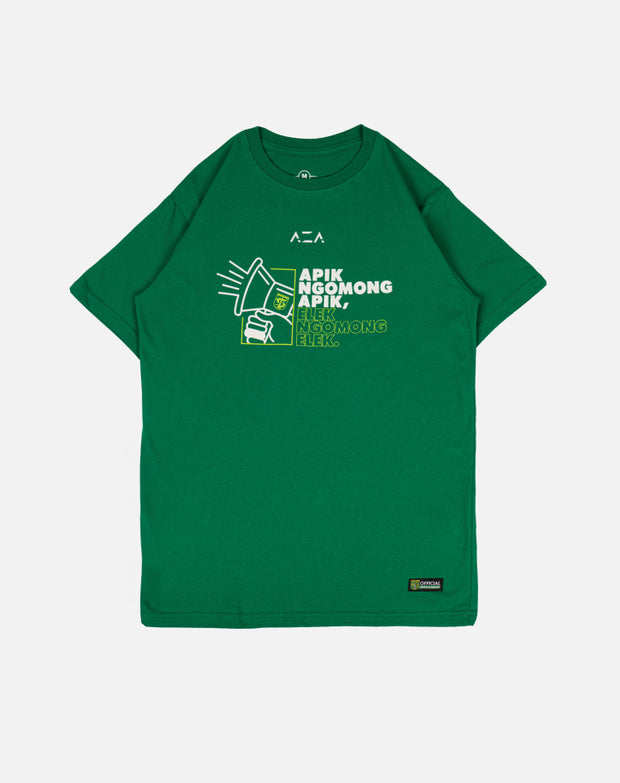 T-shirt Persebaya Apik Ngomong Apik - Green