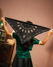 Bandana Persebaya Anniversary 98TH Typography - Black