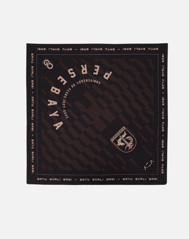Bandana Persebaya Anniversary 98TH Typography - Black