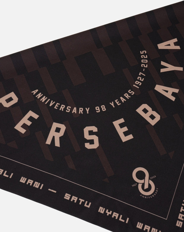 Bandana Persebaya Anniversary 98TH Typography - Black