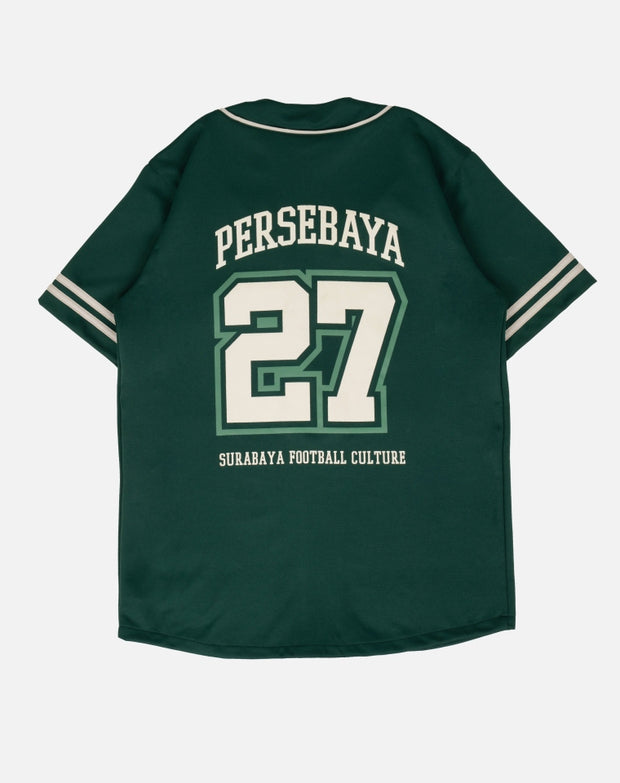 Jersey Persebaya Retro Baseball Shirt - Green