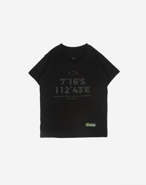 T-shirt Kids Persebaya Coordinate Heroes City - Black