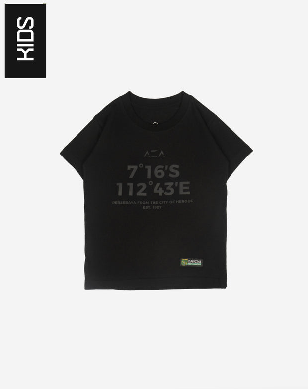 T-shirt Kids Persebaya Coordinate Heroes City - Black