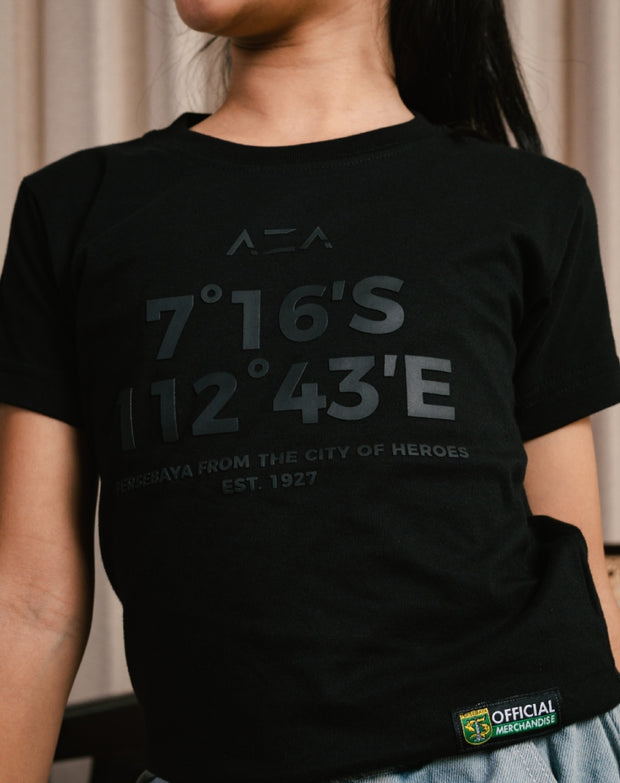 T-shirt Kids Persebaya Coordinate Heroes City - Black