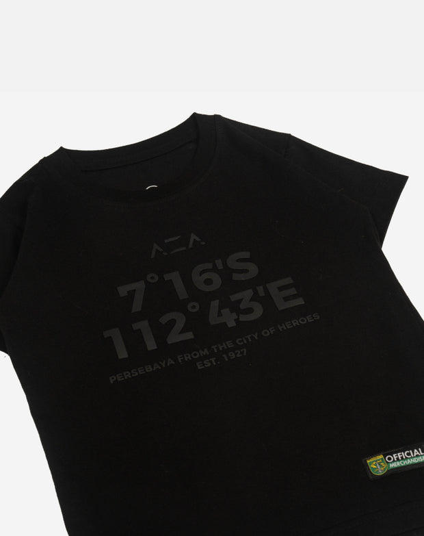 T-shirt Kids Persebaya Coordinate Heroes City - Black