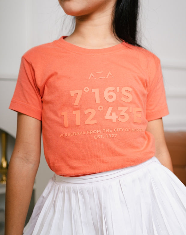 T-shirt Kids Persebaya Coordinate Heroes City - Dusty Peach