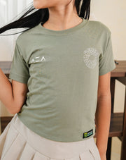 T-shirt Kids Persebaya From The Street To The Stadium - Sage Green