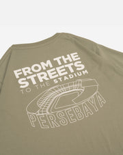 T-shirt Persebaya From The Street To The Stadium - Sage Green