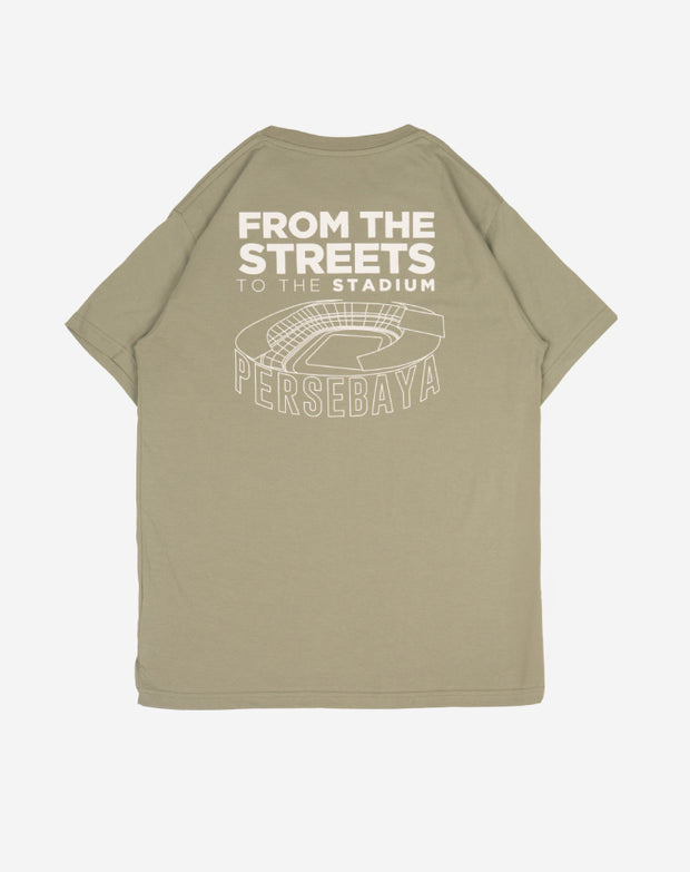 T-shirt Persebaya From The Street To The Stadium - Sage Green