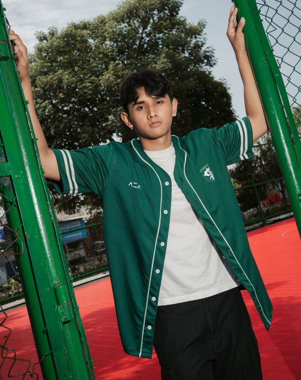 Jersey Persebaya Retro Baseball Shirt - Green