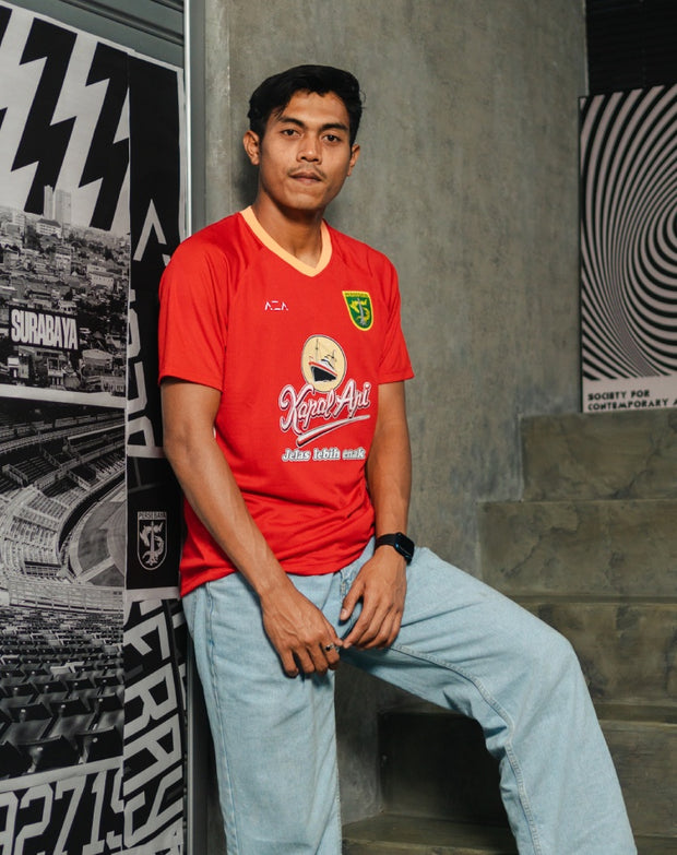 Jersey Persebaya Pre Season 2025 Goalkeeper Away - Red