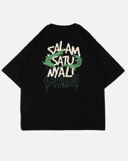 T-shirt Persebaya Satu Nyali Wani Oversize - Black