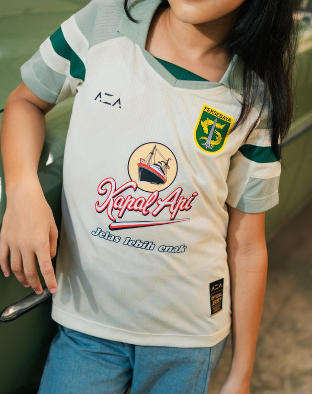 Jersey Kids Pre Season Away 2025 - Broken White