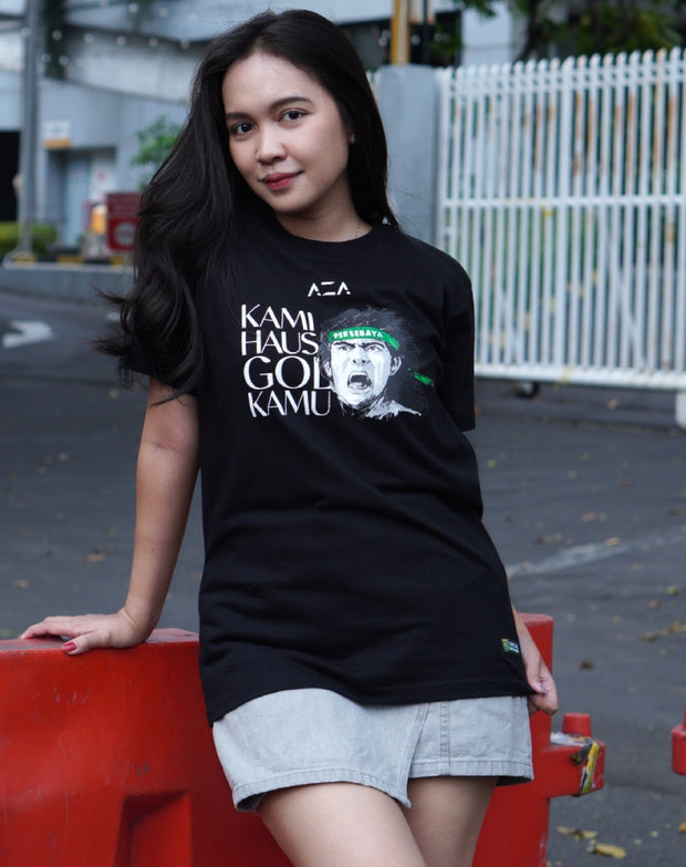 T-shirt Persebaya Retro KHGK - Black