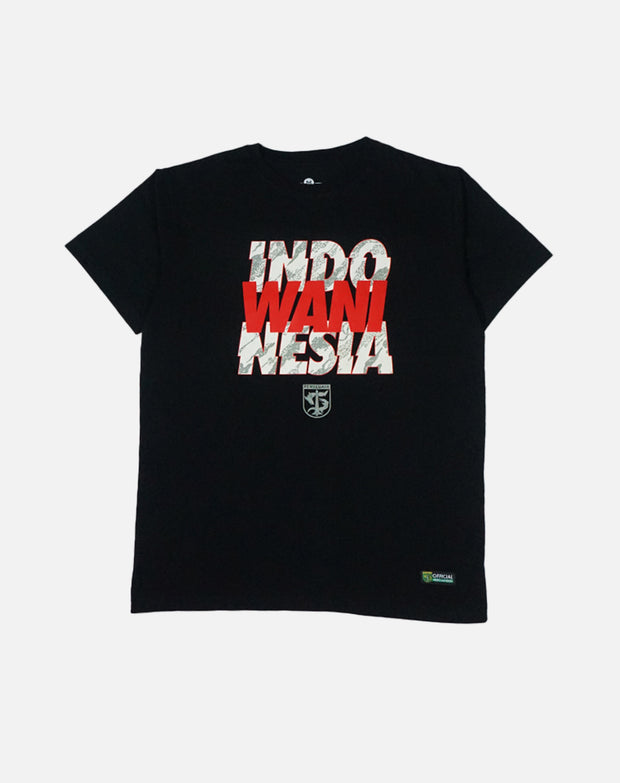 T-shirt Persebaya Indonesia Wani Pattern - Black