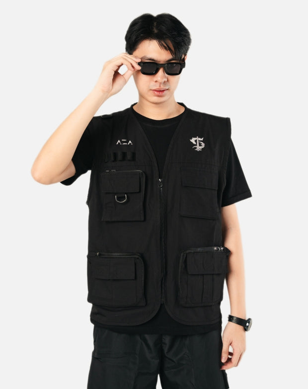 Jaket Vest Persebaya Multi Pocket - Black