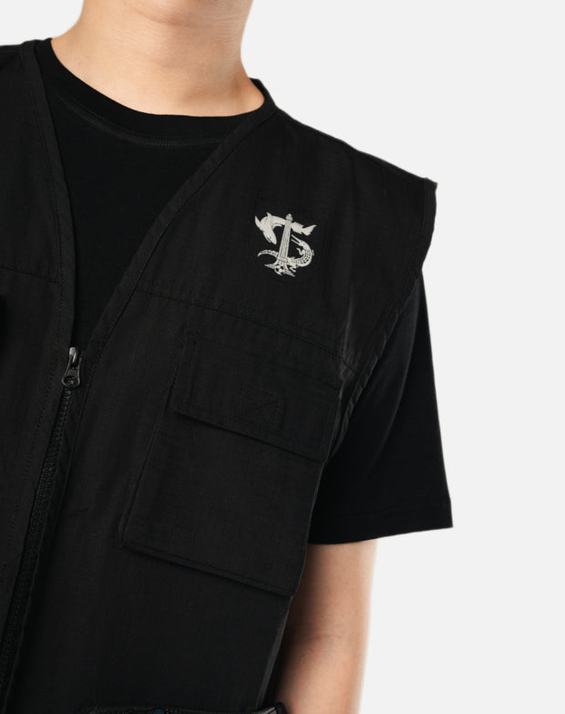 Jaket Vest Persebaya Multi Pocket - Black