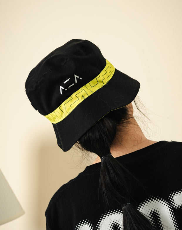 Topi Buckethat Persebaya Allover Reversible - Stabilo