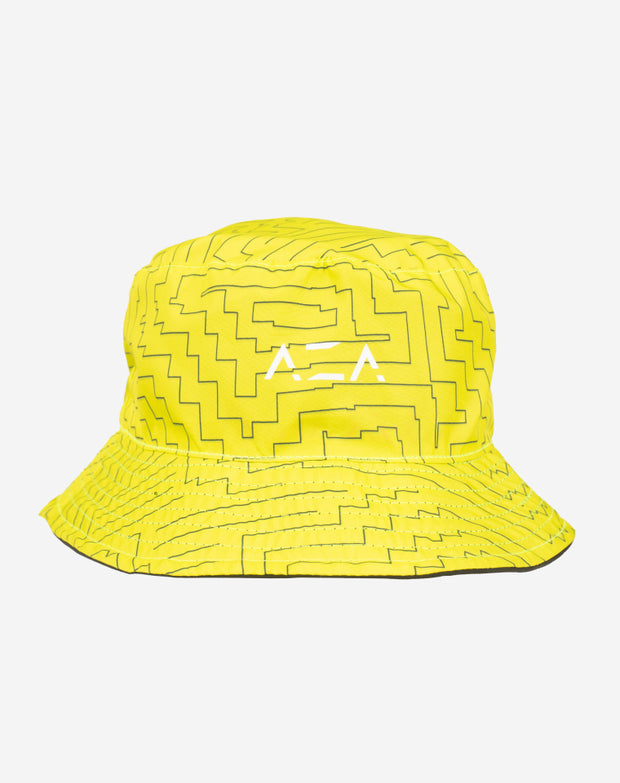 Topi Buckethat Persebaya Allover Reversible - Stabilo