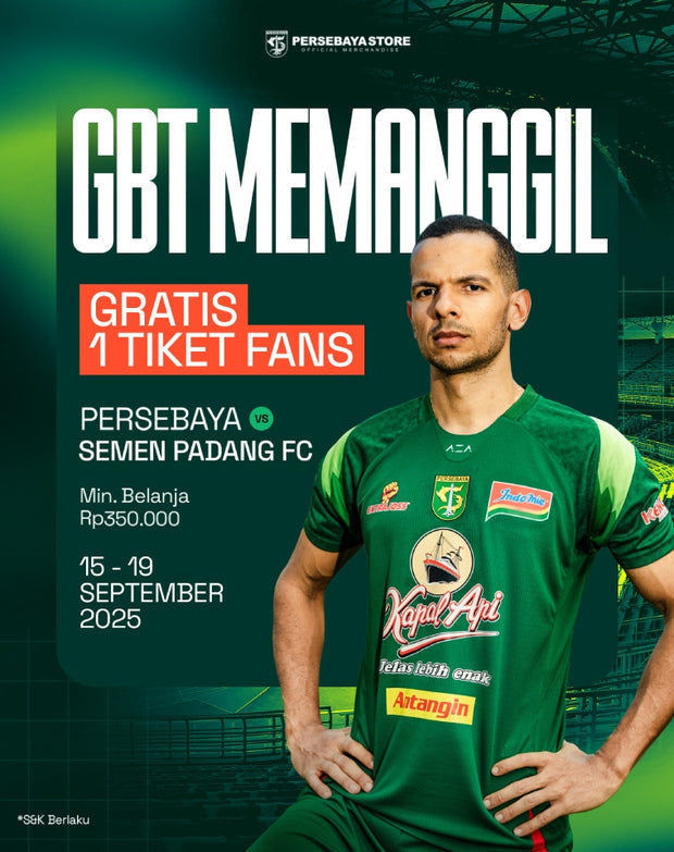 FREE Ticket Persebaya vs Semen Padang