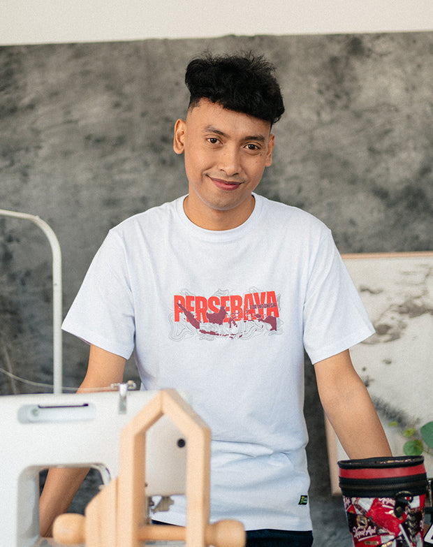 T-shirt Persebaya Indonesia Island - White