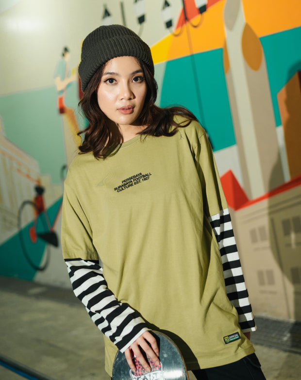 T-shirt Persebaya Surabaya Double Layer Stripe - Green