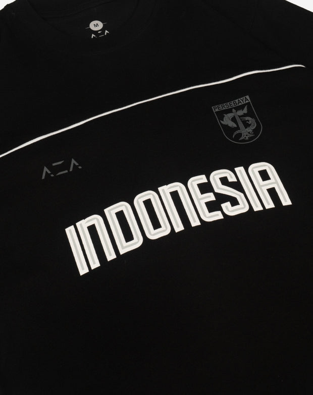 T-shirt Persebaya Indonesia Combination Oversize - Black