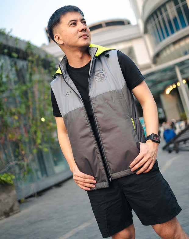 Jaket Vest Persebaya Wani Kombinasi - Grey