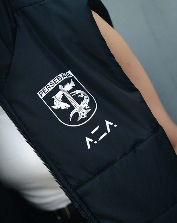 Jaket Vest Persebaya Wani - Black