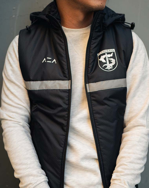 Jaket Vest Persebaya Reflective - Black