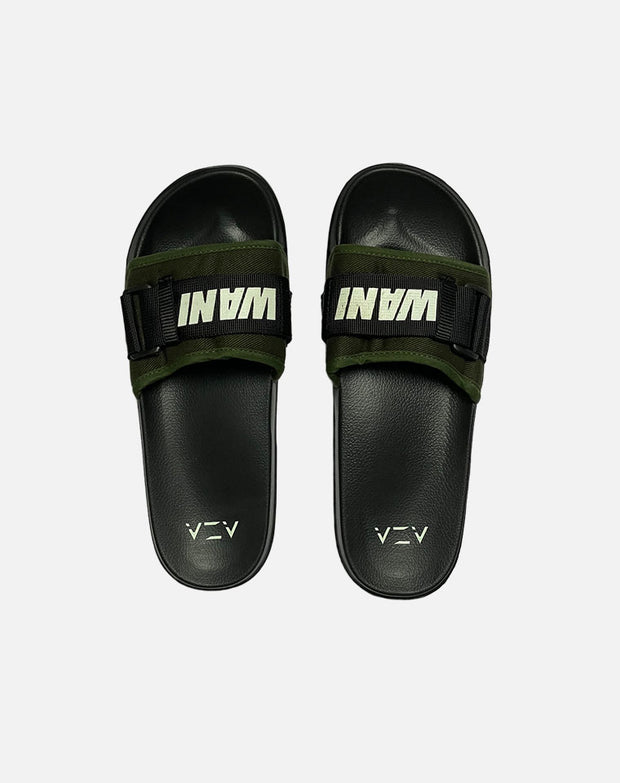 Sandal Slipper Persebaya Wani Kombinasi - Olive - Black