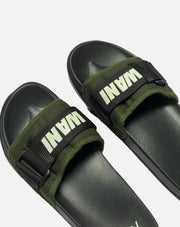 Sandal Slipper Persebaya Wani Kombinasi - Olive - Black