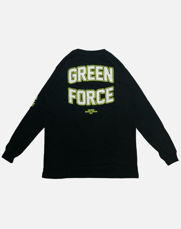 T-shirt Persebaya Green Force Glow In Long Sleeve - Black