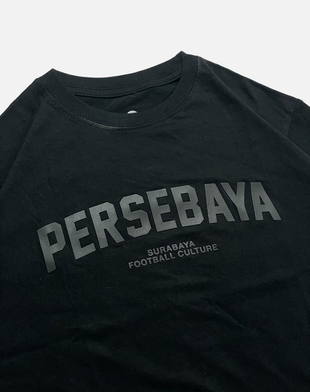 T-shirt Persebaya Football Culture Black On Black - Black