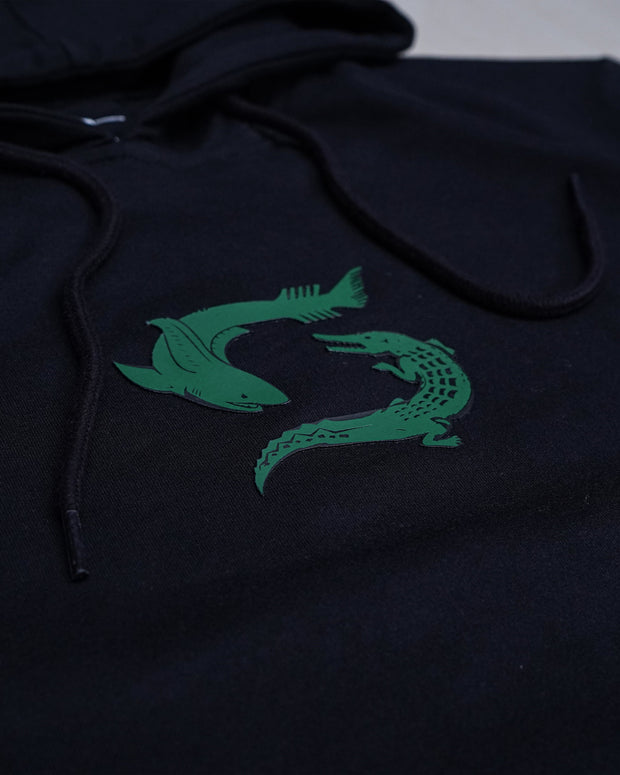 Jaket Hoodie Persebaya Short Sleeve Croco Icon 2K23 - Black
