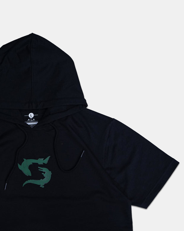 Jaket Hoodie Persebaya Short Sleeve Croco Icon 2K23 - Black