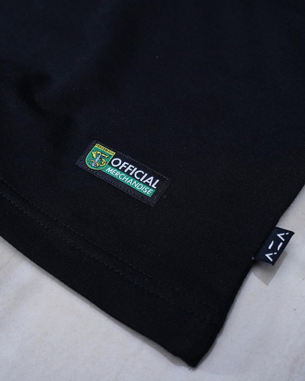 Jaket Hoodie Persebaya Short Sleeve Croco Icon 2K23 - Black